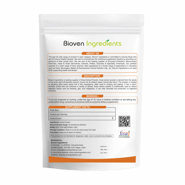 Anise Extract Powder- Bioven Ingredients