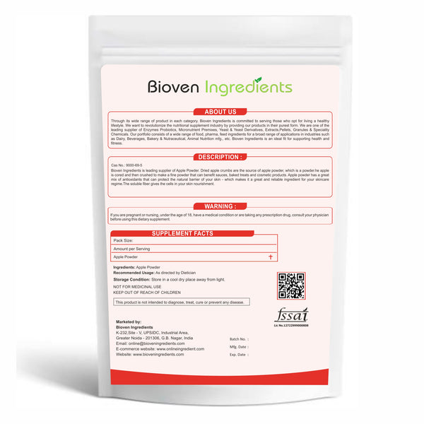 Bioven Ingredients Apple Powder
