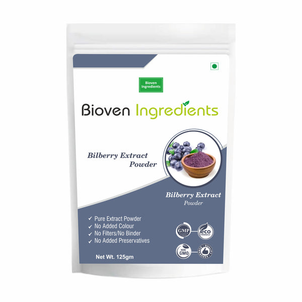 Bioven Ingredients Bilberry Extract Powder- 125GM