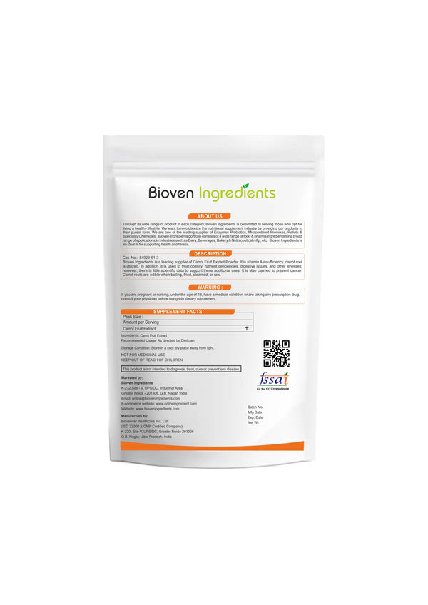 Bioven Ingredients Carrot Fruit Extract