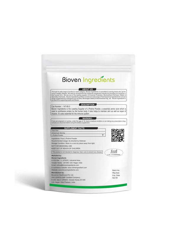 Bioven ingredients L-Proline Powder