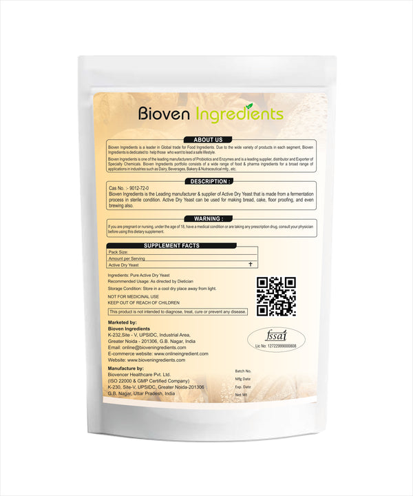 Bioven Ingredients Active Dry Yeast