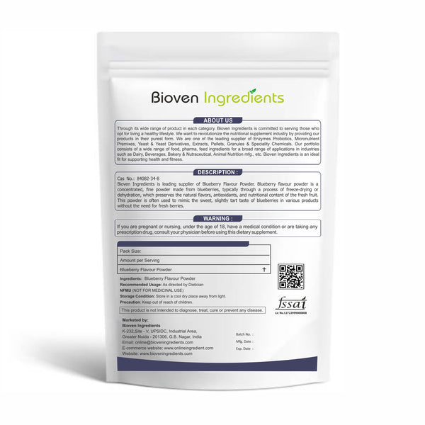 Bioven Ingredients Blueberry Flavour Powder