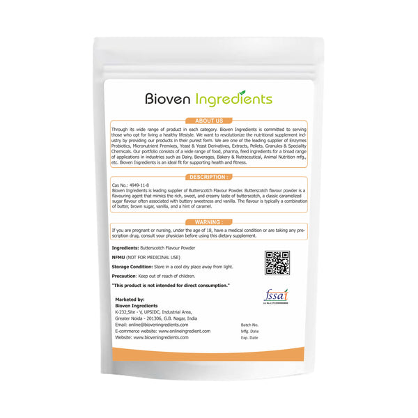 Butterscotch Flavour Powder-Bioven Ingredients