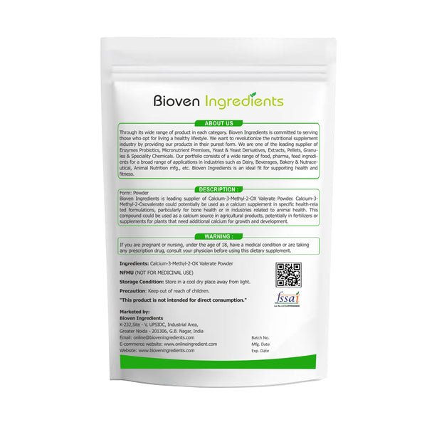 Calcium-3-Methyl-2-OX Valerate Powder- Bioven Ingredients