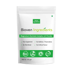 Bioven Ingredients Magnesium Glycinate Complex 20% Powder- 125GM