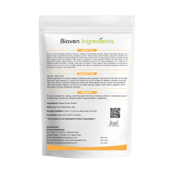 Bioven Ingredients Papaya Extract Powder-125GM