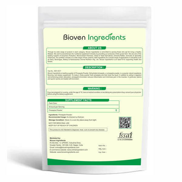 Bioven Ingredients-Pineapple Powder