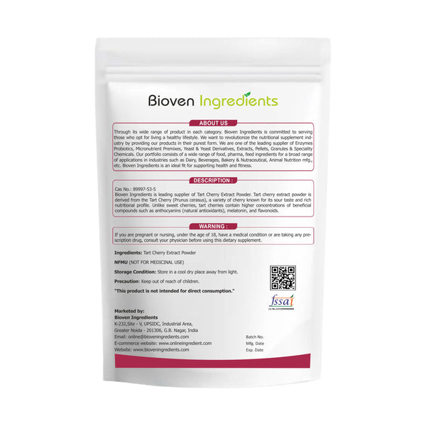 Tart cherry Extract- Bioven Ingredients