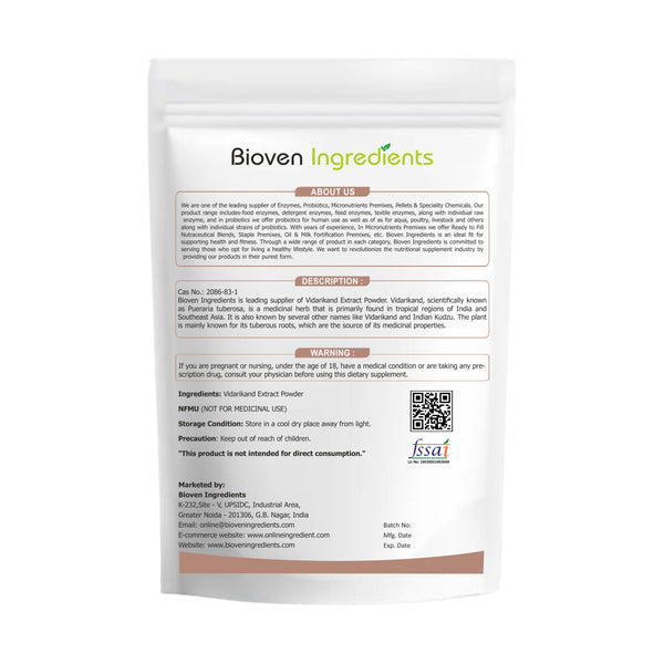Bioven Ingredients Vidarikand Extract Powder-125GM