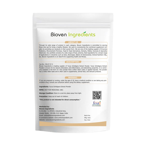 Yucca Schidingera Extract Powder-Bioven Ingredients