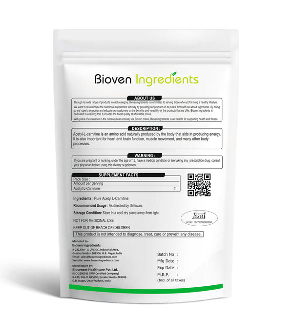 Acetyl L-Carnitine-Bioven Ingredients