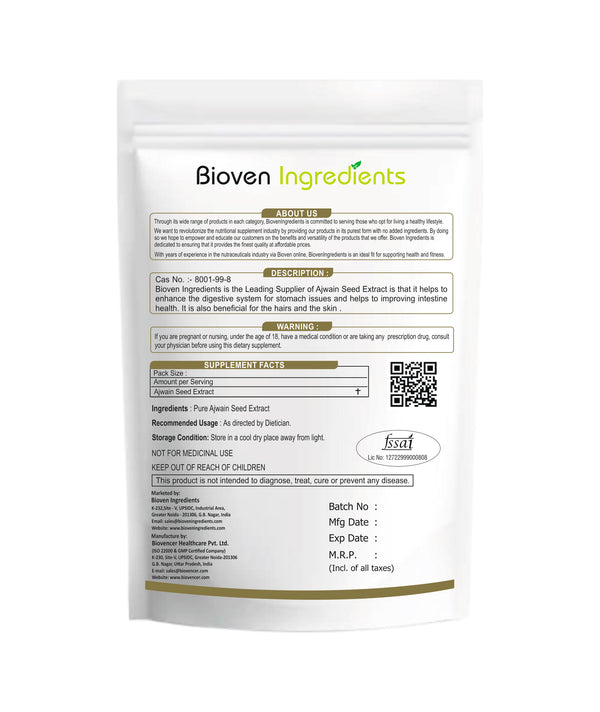 Bioven Ingredients-Ajwain Seed Extract