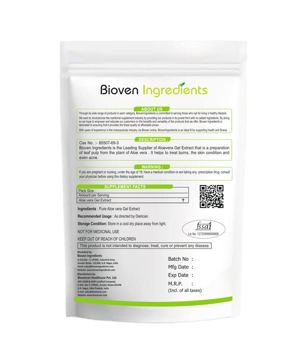 Bioven Ingredients-Aloevera Gel Extract