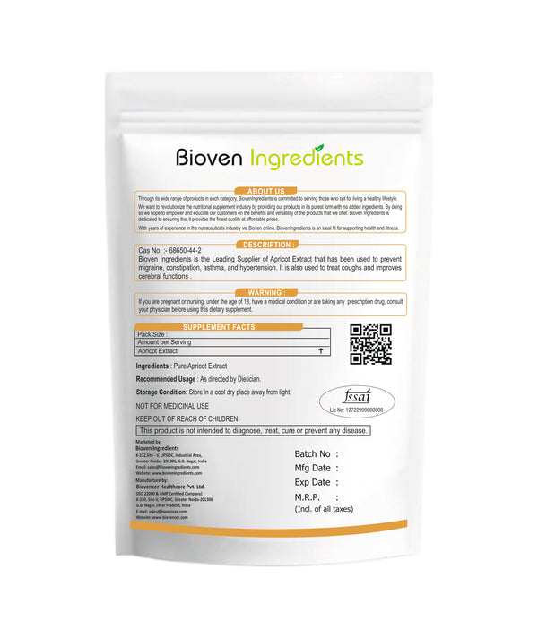 Bioven Ingredients-Apricot Extract