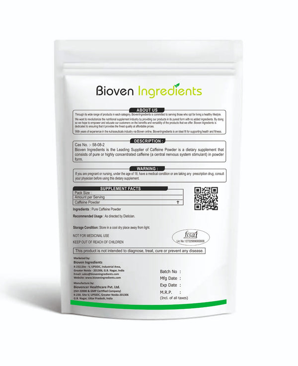 Bioven Ingredients-Caffeine Powder