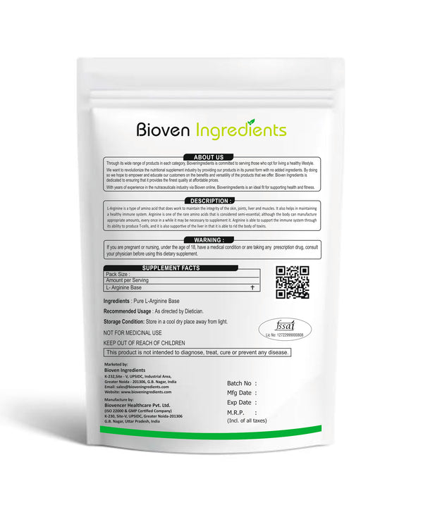 BiovenIngredients-L-ArginineBasePowder