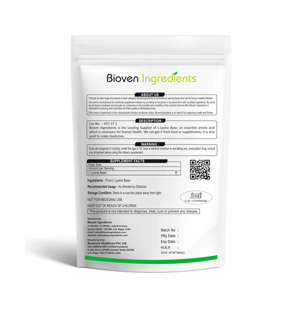 L Lysine Base-Bioven Ingredients