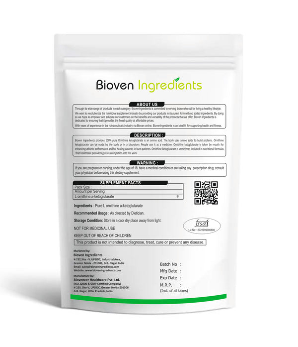 BiovenIngredients-Lornithinea-ketoglutarate